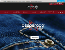 Tablet Screenshot of desperadojeans.com